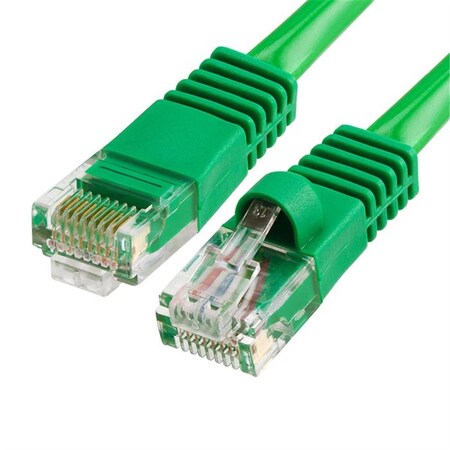 Cmple 350 MHz RJ45 Cat5e Ethernet Network Patch Cable 7 ft. - Green 823-N